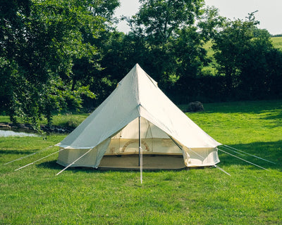 Canvas Bell Tent. Festival Sleeping Sorted! 4 Person