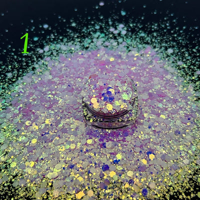 Face glitter. Bring it with you and transform yourself and look the part!