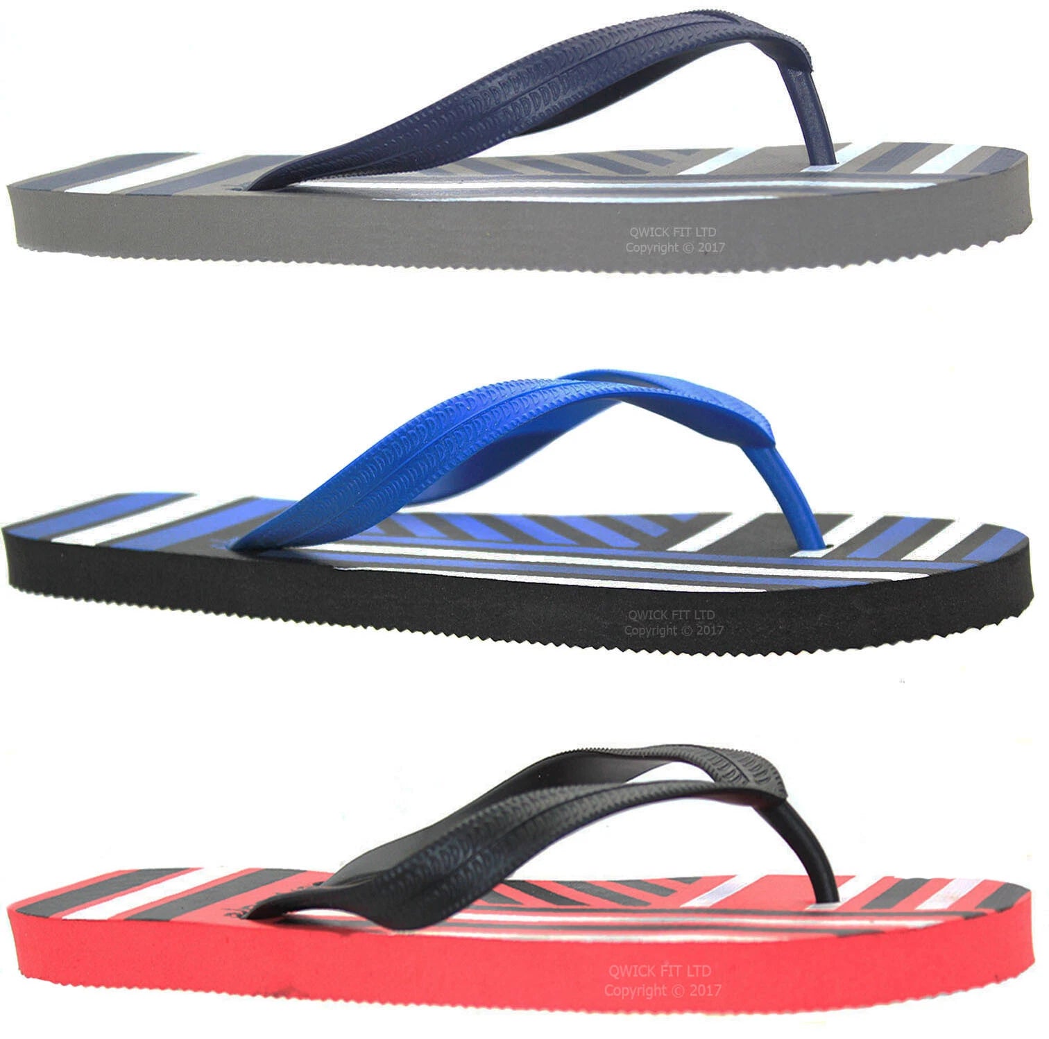 Flip Flops in various sizes. Essential for safe Festival showering.
