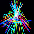 10x 8" Glow Sticks Bracelets Neon Color Party Favors Pack with Connectors