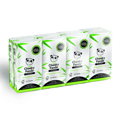 Pocket Tissues. Carry them with you, 100% bamboo.