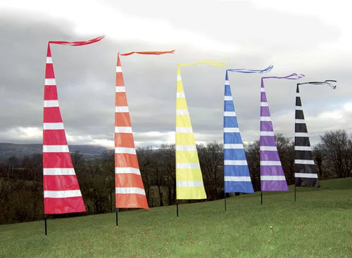 Find your tent with our Banner flag, mark your area!