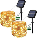 Camping illumination. Solar Fairy Lights Outdoor (2 Pack) 120 LED Warm White