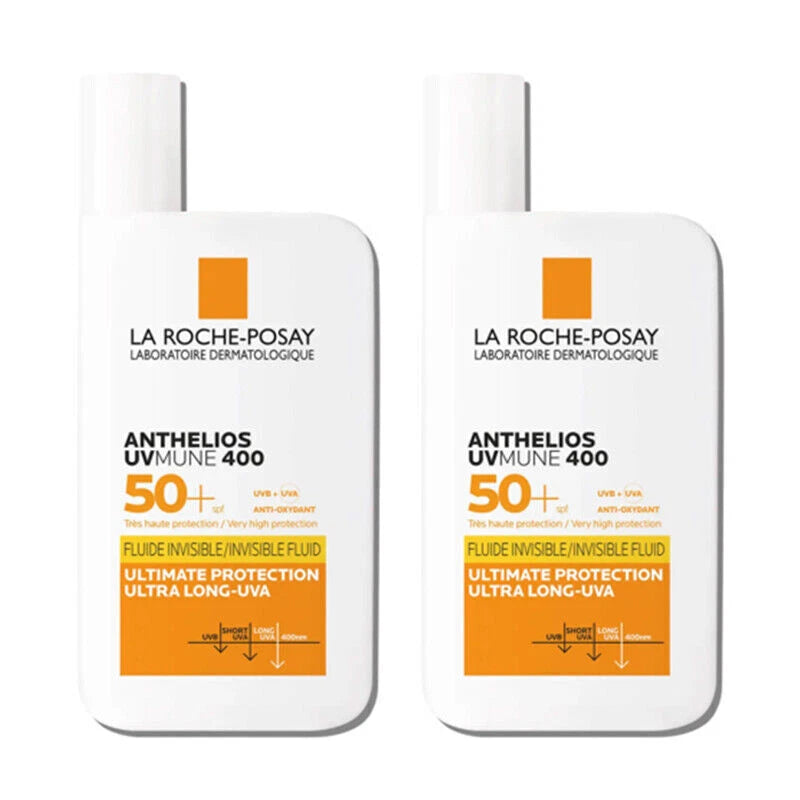 Suncream Factor 50 2x La Roche-Posay Anthelios SPF 50+ Ultra Protection Invisible