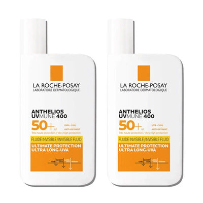 Suncream Factor 50 2x La Roche-Posay Anthelios SPF 50+ Ultra Protection Invisible
