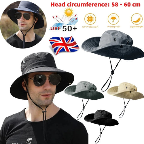 Men's Hat. Uv Protection and Waterproof. Festival essential.